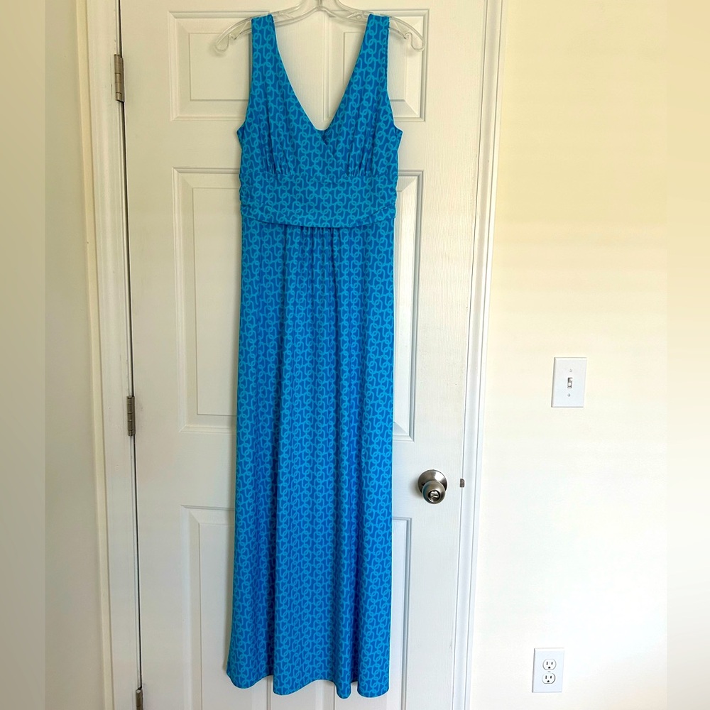 Jude Connolly size medium Maxi Dress, pattern blue